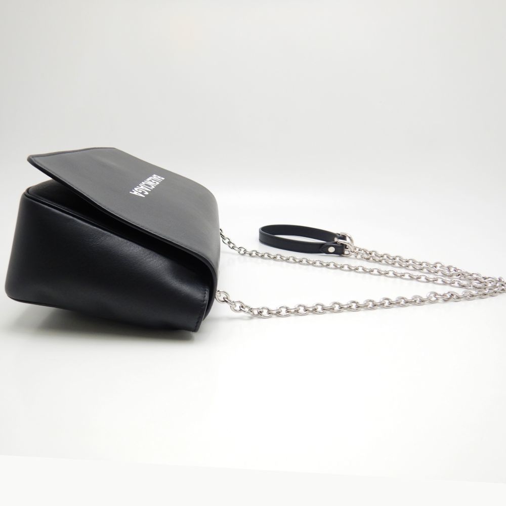 Balenciaga Everyday Chain Wallet Calf Black Crossbody - Picture 3 of 9